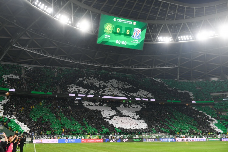 北青：京滬戰(zhàn)工體將展現(xiàn)全場TIFO，圖案將從一層延伸到三層